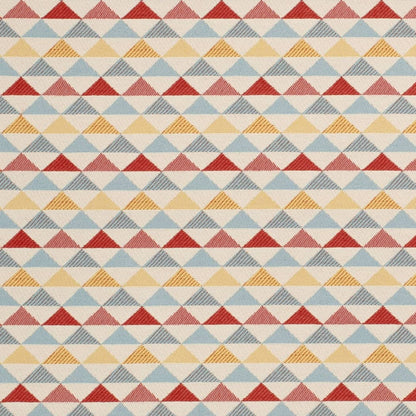 D4545 Abstract & Geometric,Diamonds,Small Scale Oasis Poppy Blue,Red & Burgundy Charlotte Fabrics