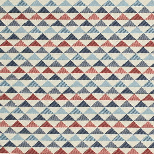 D4546 Abstract & Geometric,Diamonds,Small Scale Blue,Red & Burgundy Charlotte Fabrics Woven Patterns