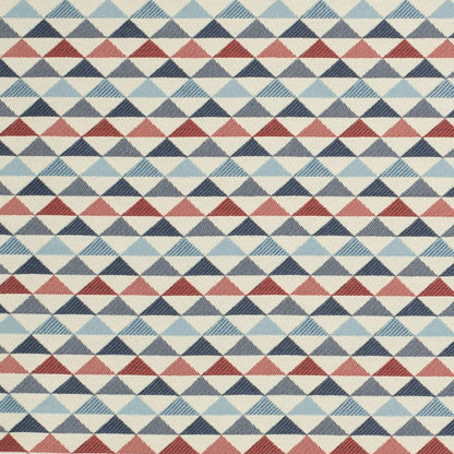 D4546 Abstract & Geometric,Diamonds,Small Scale Oasis Marine Blue,Red & Burgundy Charlotte Fabrics