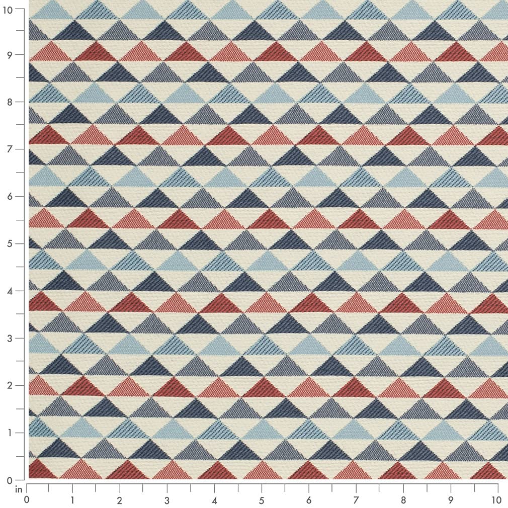 D4546 Abstract & Geometric,Diamonds,Small Scale Oasis Marine Blue,Red & Burgundy Charlotte Fabrics