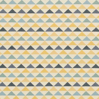 D4547 Abstract & Geometric,Diamonds,Small Scale Oasis Sun Blue,Gold & Yellow Charlotte Fabrics
