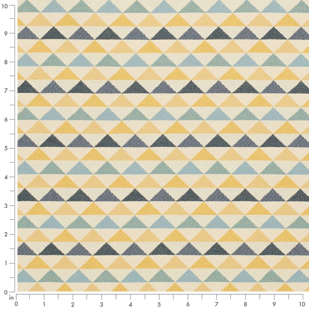 D4547 Abstract & Geometric,Diamonds,Small Scale Oasis Sun Blue,Gold & Yellow Charlotte Fabrics