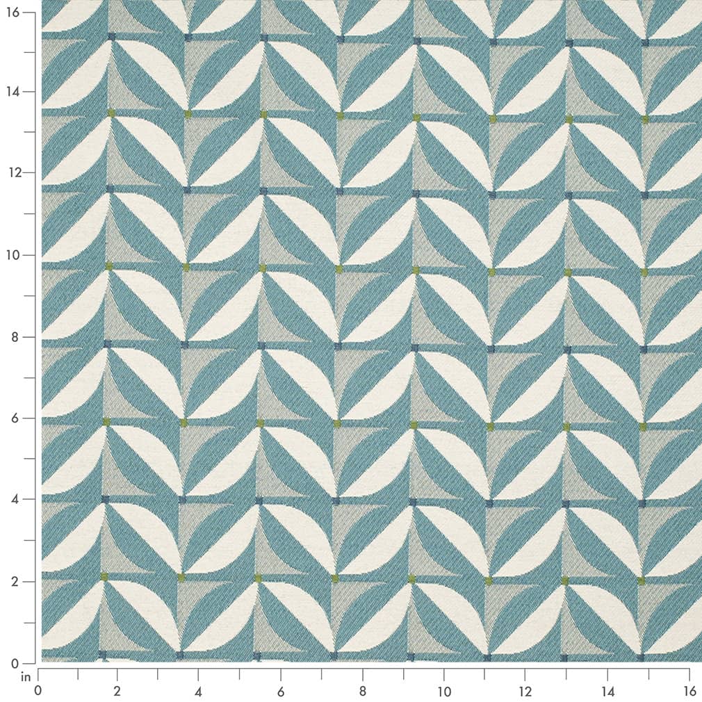 D4549 Abstract & Geometric Patio Pool Aqua & Teal Charlotte Fabrics