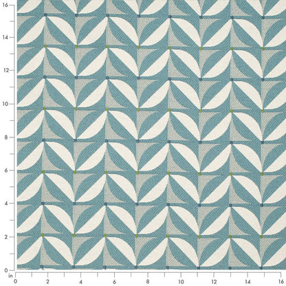 D4549 Abstract & Geometric Patio Pool Aqua & Teal Charlotte Fabrics