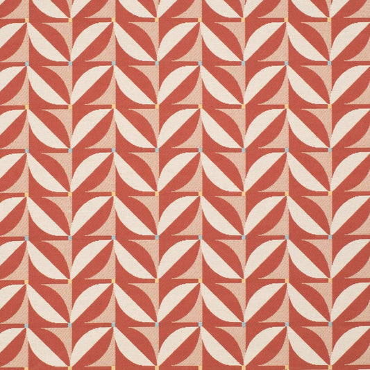 D4550 Abstract & Geometric Patio Poppy Red & Burgundy Charlotte Fabrics