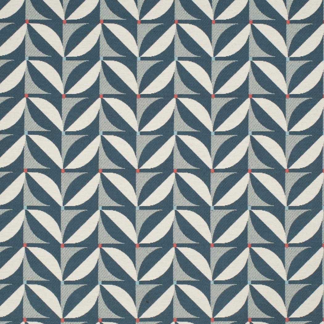 D4551 Abstract & Geometric Patio Marine Blue Charlotte Fabrics