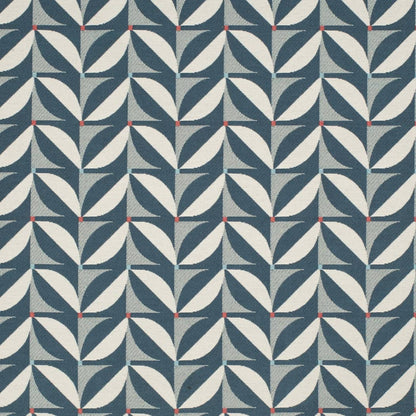 D4551 Abstract & Geometric Patio Marine Blue Charlotte Fabrics