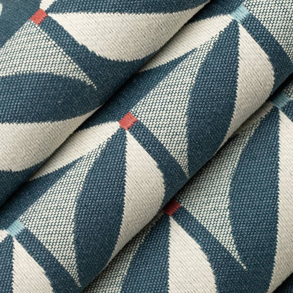 D4551 Abstract & Geometric Patio Marine Blue Charlotte Fabrics