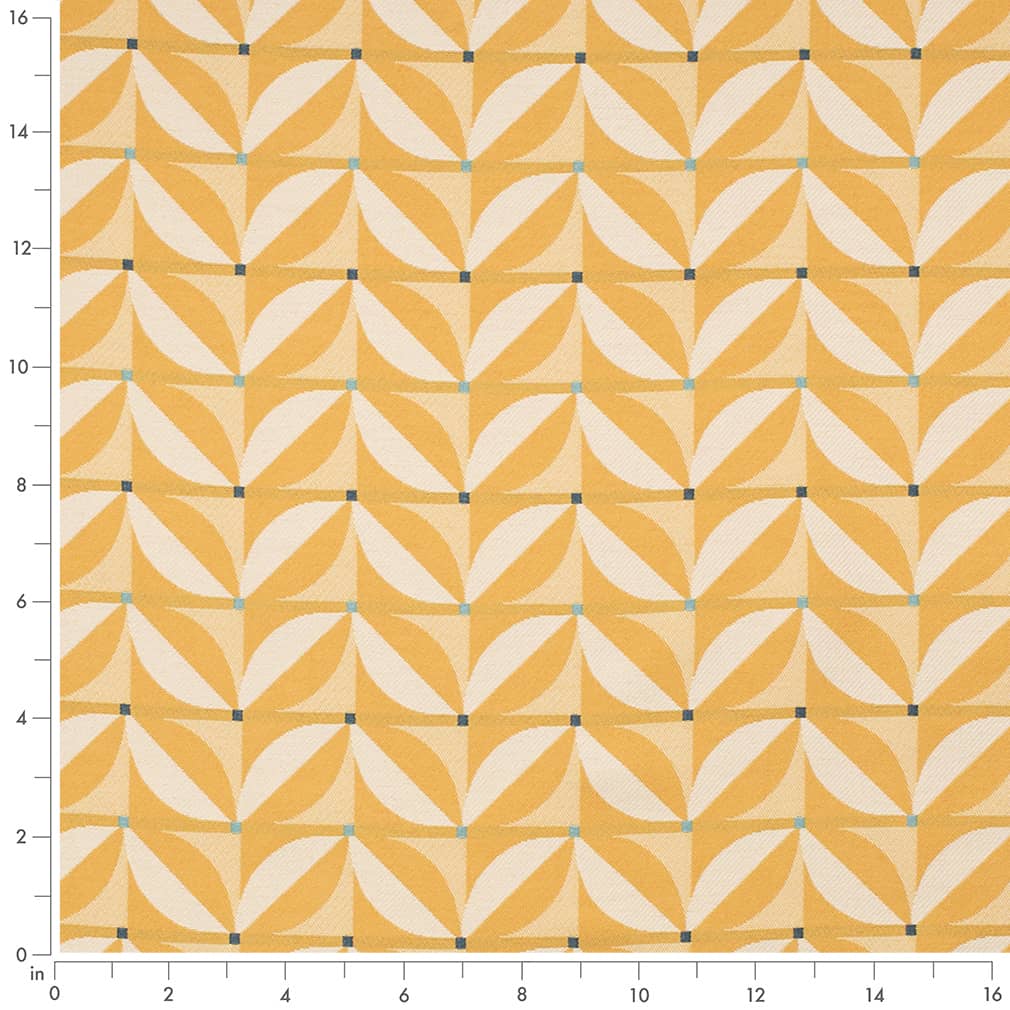 D4552 Abstract & Geometric Patio Sun Gold & Yellow Charlotte Fabrics