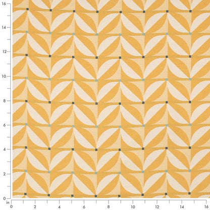 D4552 Abstract & Geometric Patio Sun Gold & Yellow Charlotte Fabrics