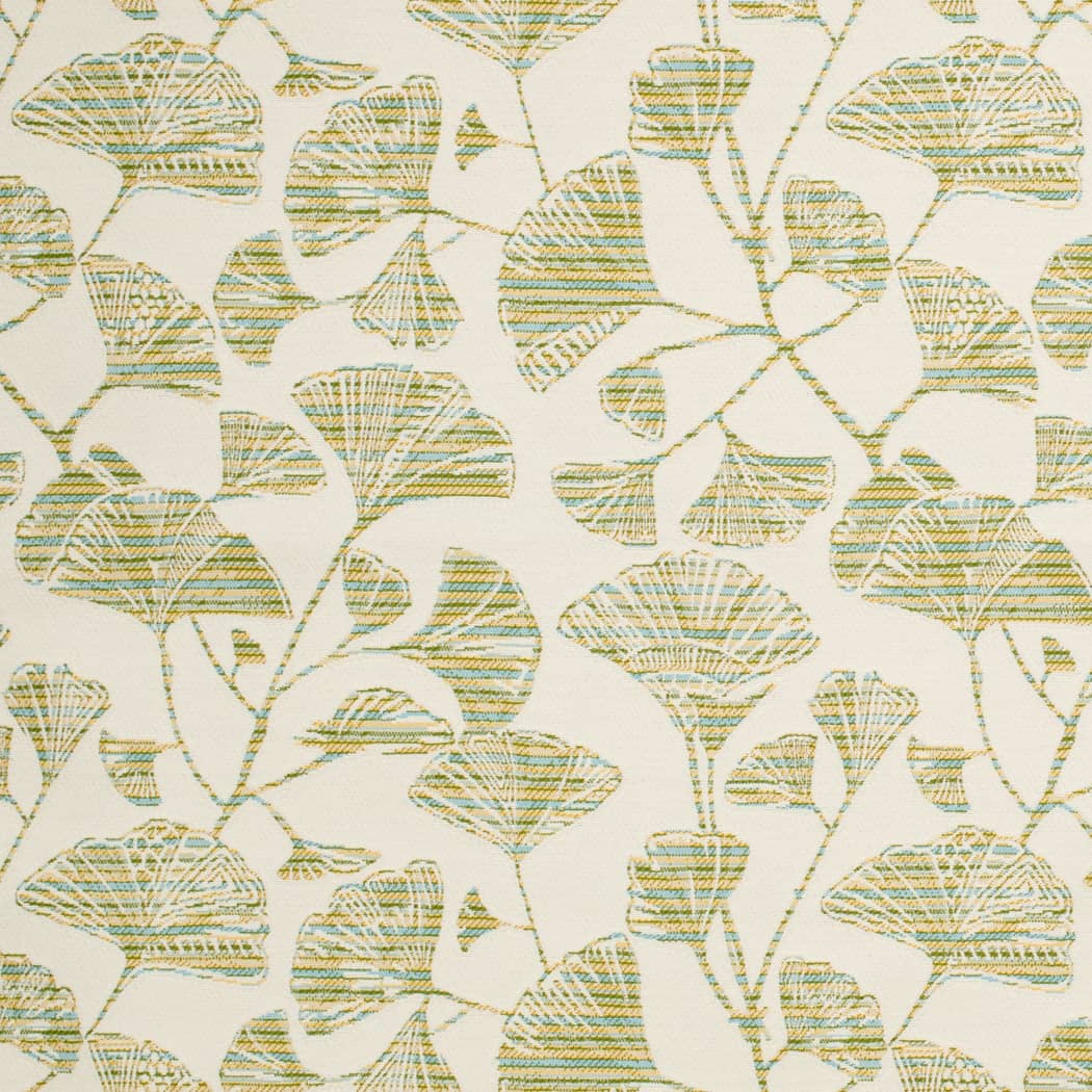 D4553 Leaves Ginkgo Grass Green Charlotte Fabrics