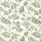 D4554 Leaves Ginkgo Pool Aqua & Teal Charlotte Fabrics