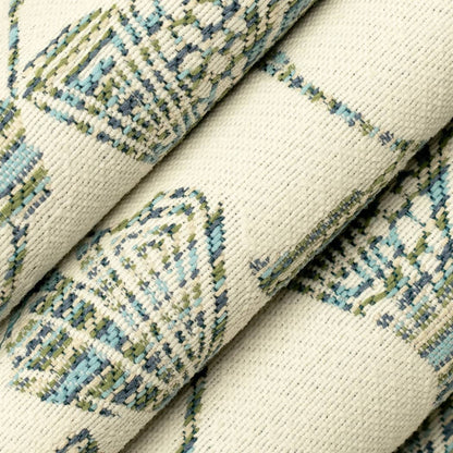 D4554 Leaves Ginkgo Pool Aqua & Teal Charlotte Fabrics