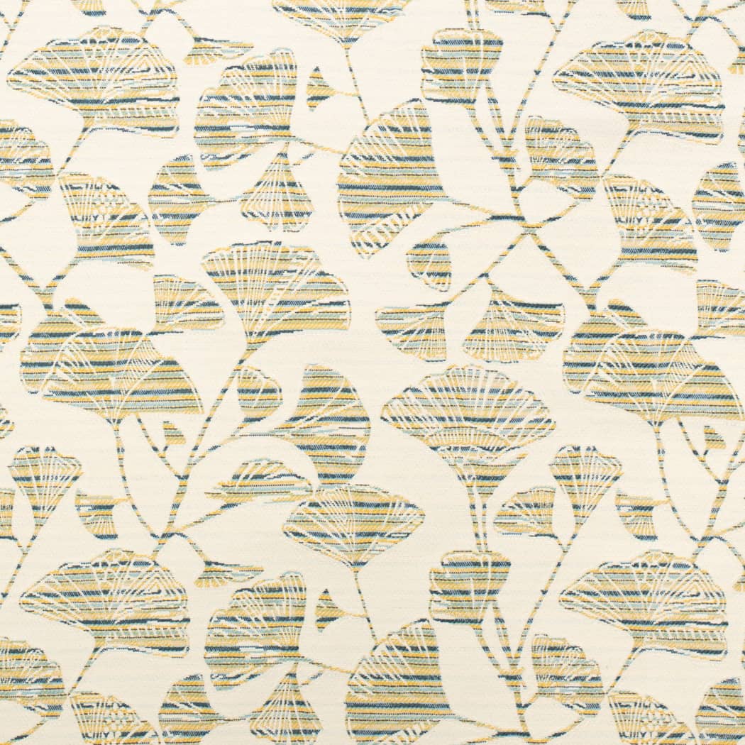 D4557 Leaves Ginkgo Sun Gold & Yellow Charlotte Fabrics