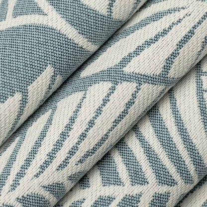 D4559 Leaves,Tropical & Botanical Palm Pool Aqua & Teal Charlotte Fabrics