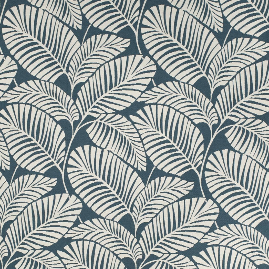 D4561 Leaves,Tropical & Botanical Palm Marine Blue Charlotte Fabrics