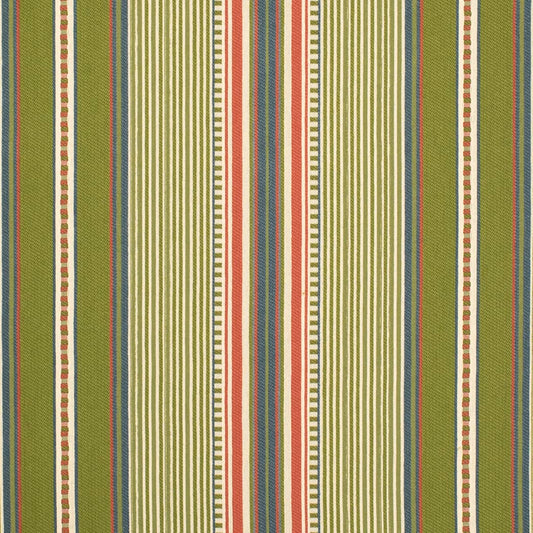 D4563 Stripe Terrace Grass Green Charlotte Fabrics