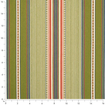 D4563 Stripe Terrace Grass Green Charlotte Fabrics