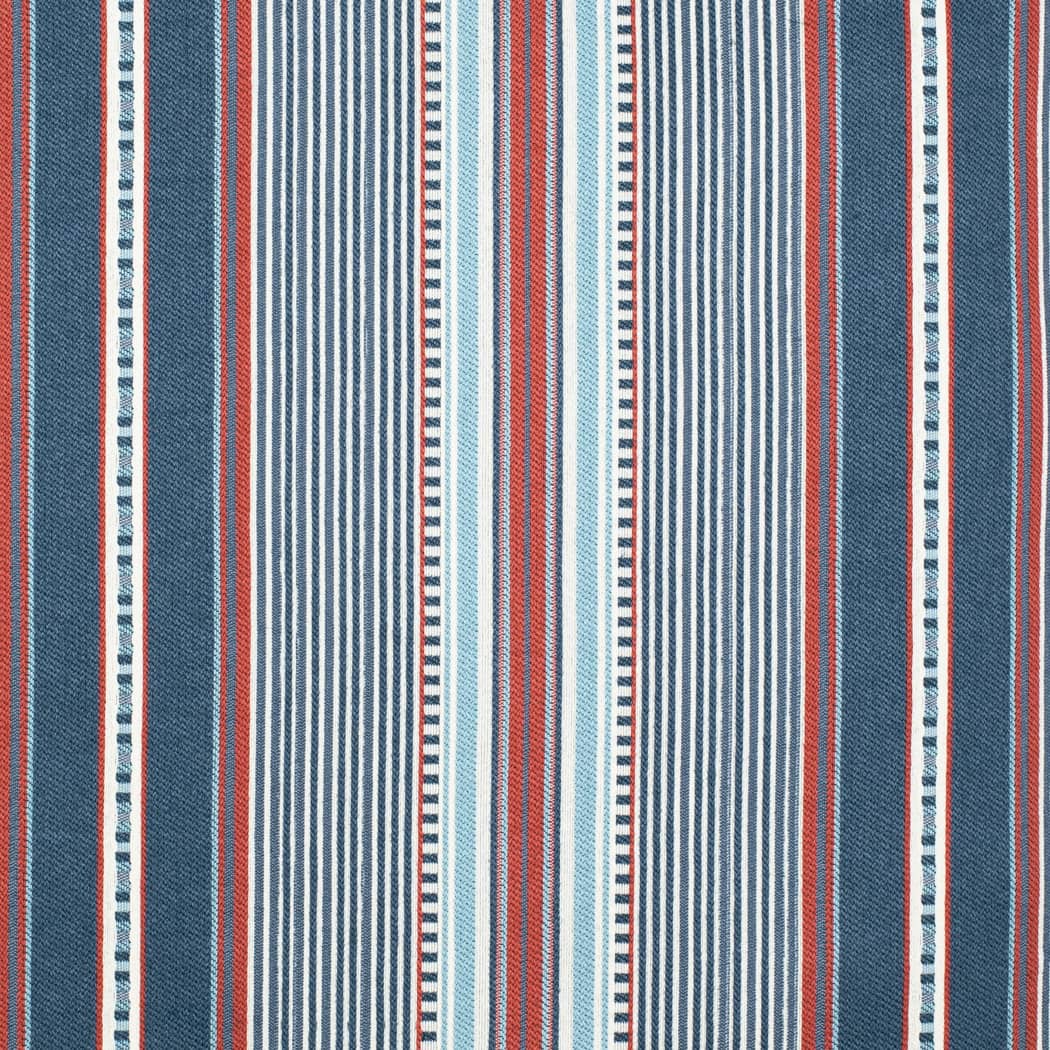 D4565 Stripe Terrace Marine Blue Charlotte Fabrics