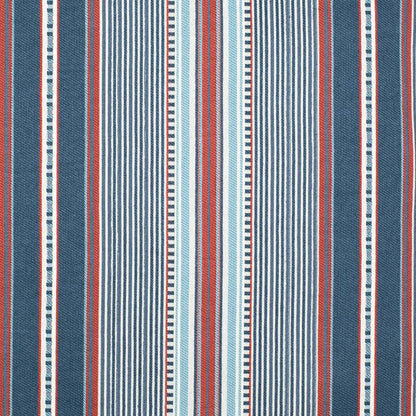D4565 Stripe Terrace Marine Blue Charlotte Fabrics