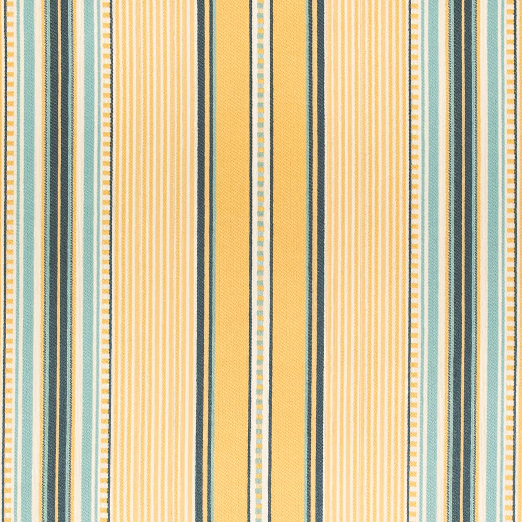 D4566 Stripe Terrace Sun Blue,Gold & Yellow Charlotte Fabrics