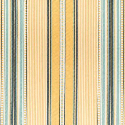 D4566 Stripe Terrace Sun Blue,Gold & Yellow Charlotte Fabrics