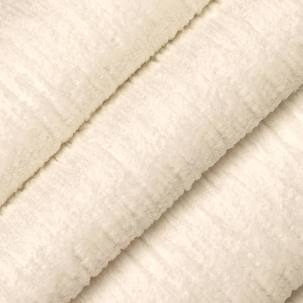 D4592 Plain & Solid Snow White & Ivory Charlotte Fabrics