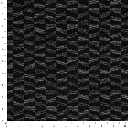 D4603 Abstract & Geometric,Small Scale Jet Black Charlotte Fabrics