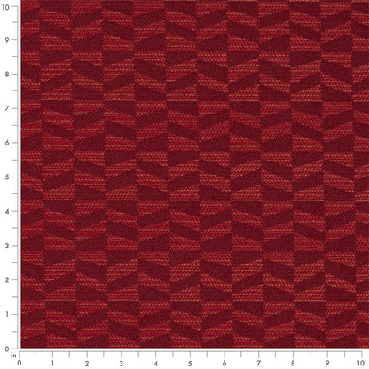 D4604 Abstract & Geometric,Small Scale Scarlett Red & Burgundy Charlotte Fabrics