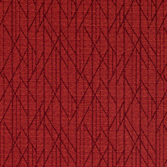 D4607 Abstract & Geometric Cardinal Red & Burgundy Charlotte Fabrics