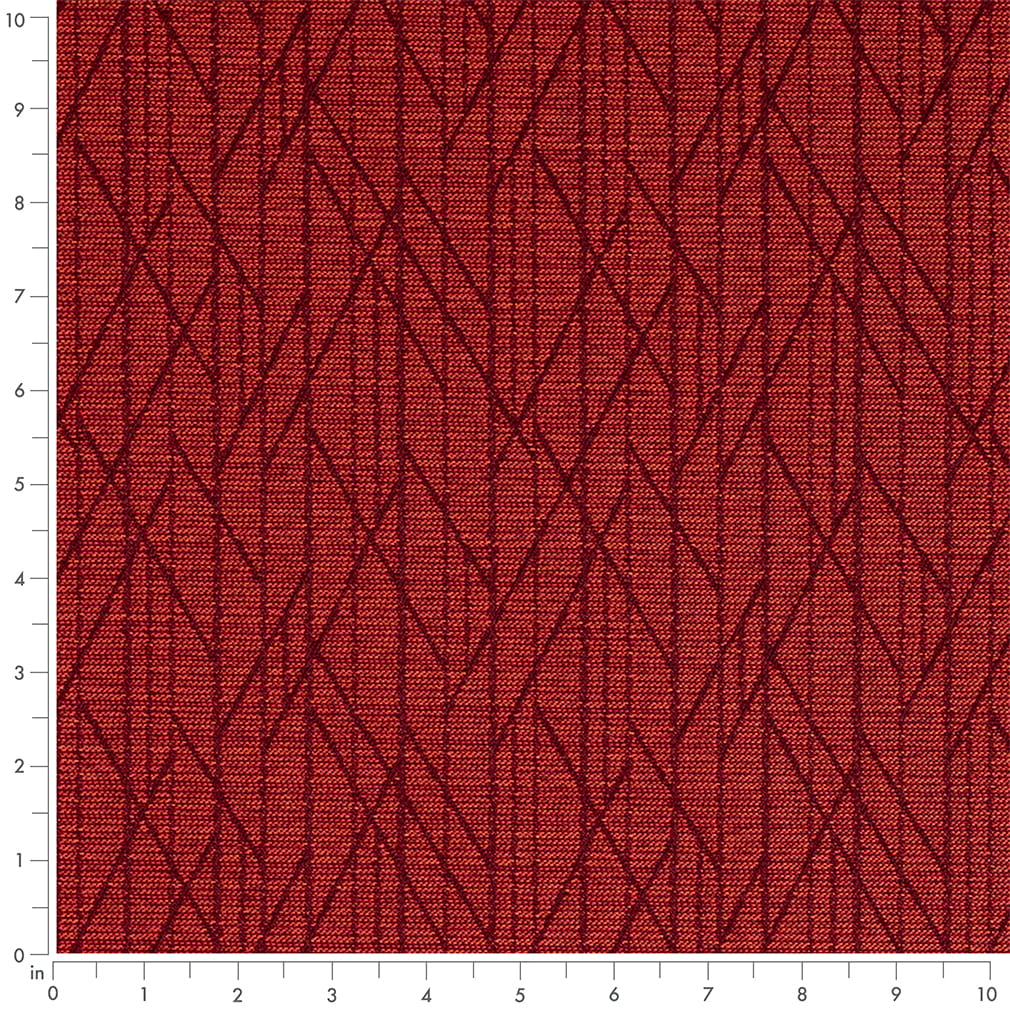 D4607 Abstract & Geometric Cardinal Red & Burgundy Charlotte Fabrics