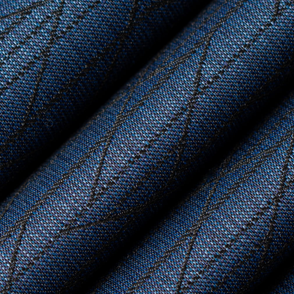 D4609 Abstract & Geometric Midnight Blue Charlotte Fabrics