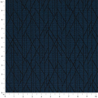 D4609 Abstract & Geometric Midnight Blue Charlotte Fabrics