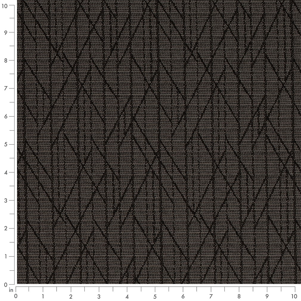 D4610 Abstract & Geometric Raven Black Charlotte Fabrics
