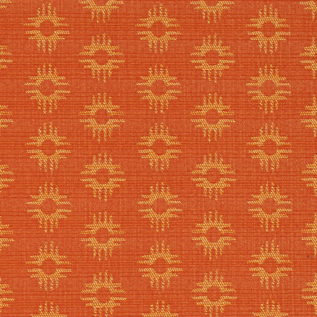 D4611 Abstract & Geometric Persimmon Orange & Rust Charlotte Fabrics