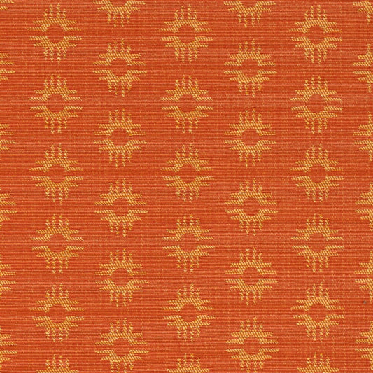 D4611 Abstract & Geometric Persimmon Orange & Rust Charlotte Fabrics