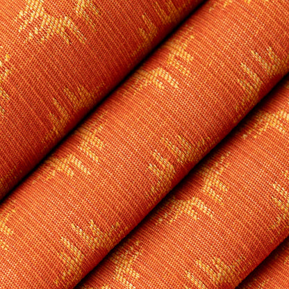 D4611 Abstract & Geometric Persimmon Orange & Rust Charlotte Fabrics