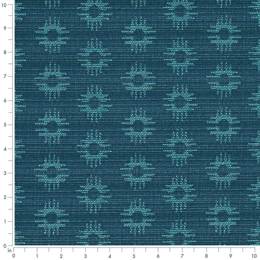 D4612 Abstract & Geometric Horizon Blue Charlotte Fabrics