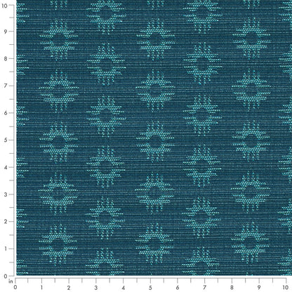 D4612 Abstract & Geometric Horizon Blue Charlotte Fabrics
