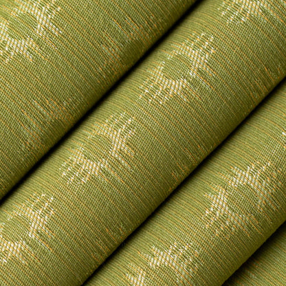 D4614 Abstract & Geometric Kiwi Green Charlotte Fabrics