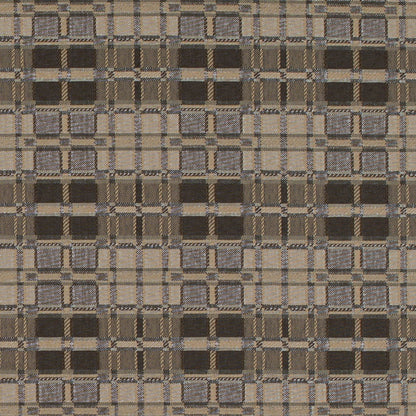 D4615 Plaid Lead Grey & Silver Charlotte Fabrics