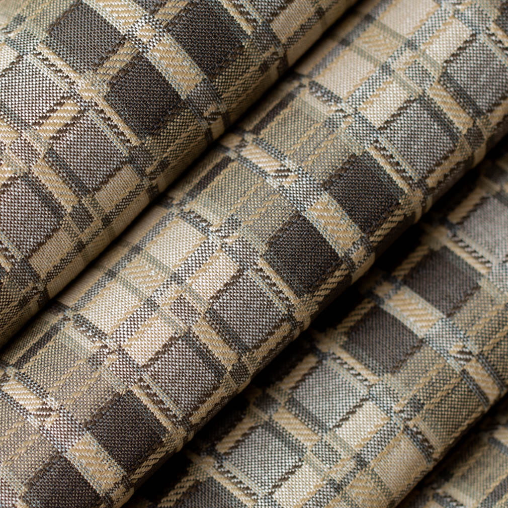 D4615 Plaid Lead Grey & Silver Charlotte Fabrics
