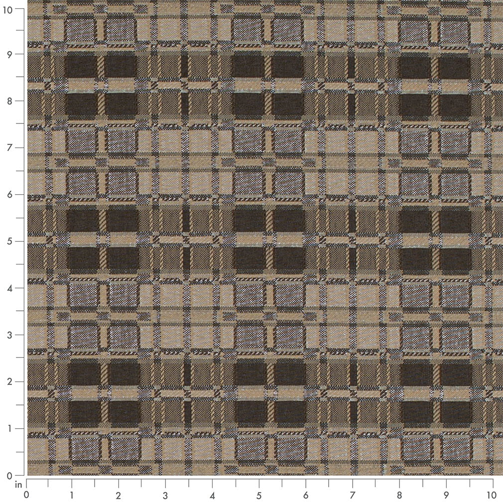 D4615 Plaid Lead Grey & Silver Charlotte Fabrics