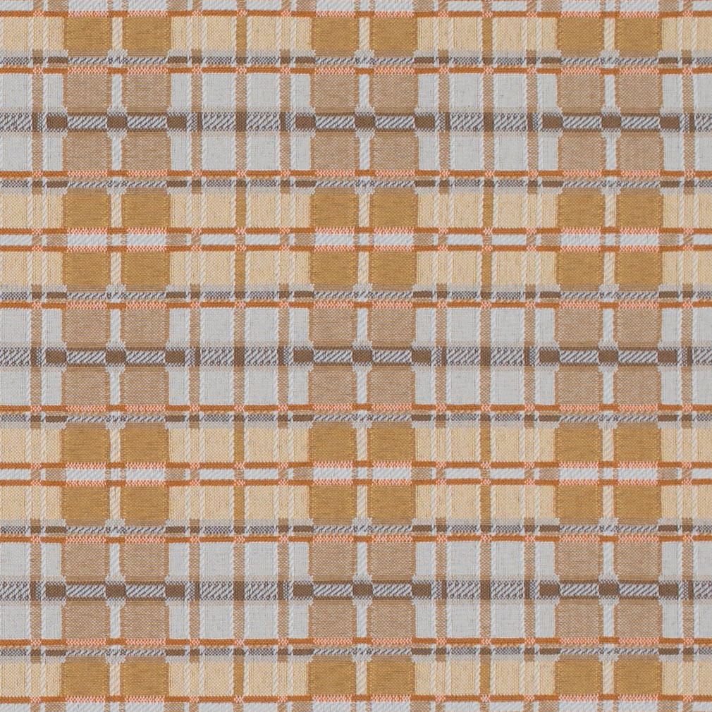 D4618 Plaid Biscotti Gold & Yellow Charlotte Fabrics
