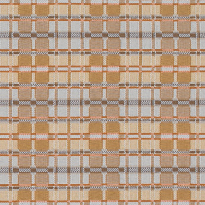 D4618 Plaid Biscotti Gold & Yellow Charlotte Fabrics