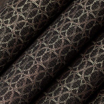 D4619 Abstract & Geometric,Small Scale Charcoal Black Charlotte Fabrics
