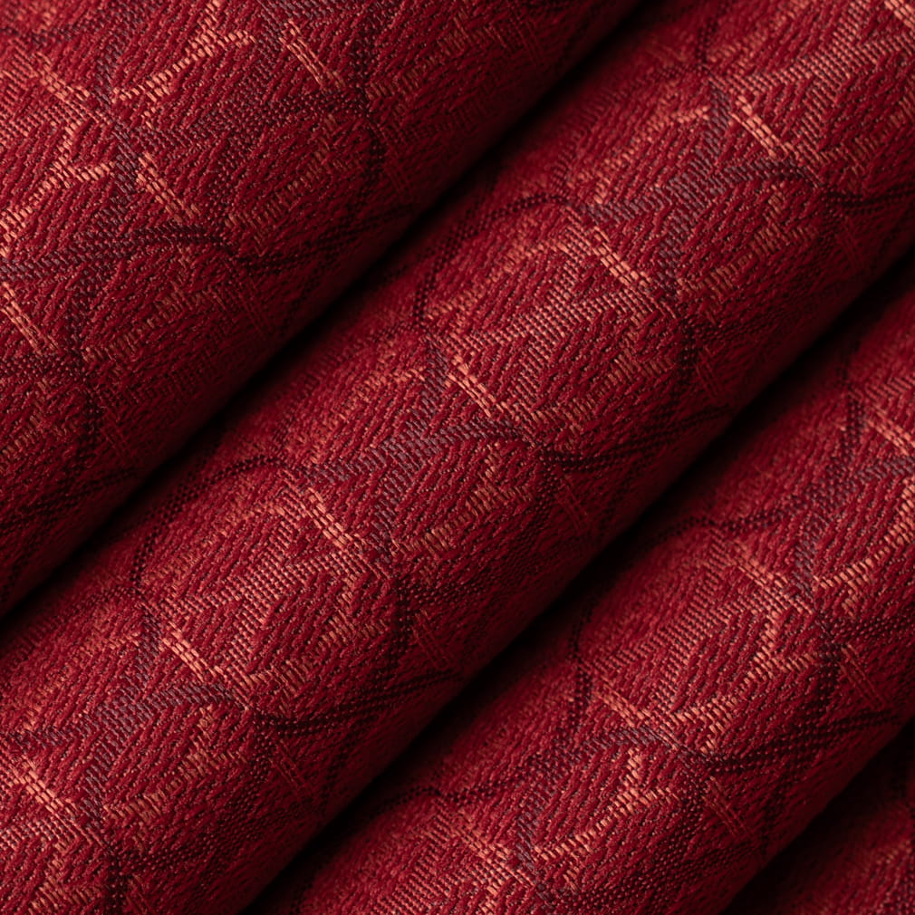 D4620 Abstract & Geometric,Small Scale Ruby Red & Burgundy Charlotte Fabrics