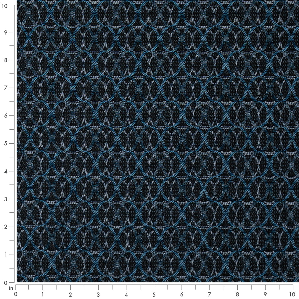 D4622 Abstract & Geometric,Small Scale Sapphire Blue Charlotte Fabrics