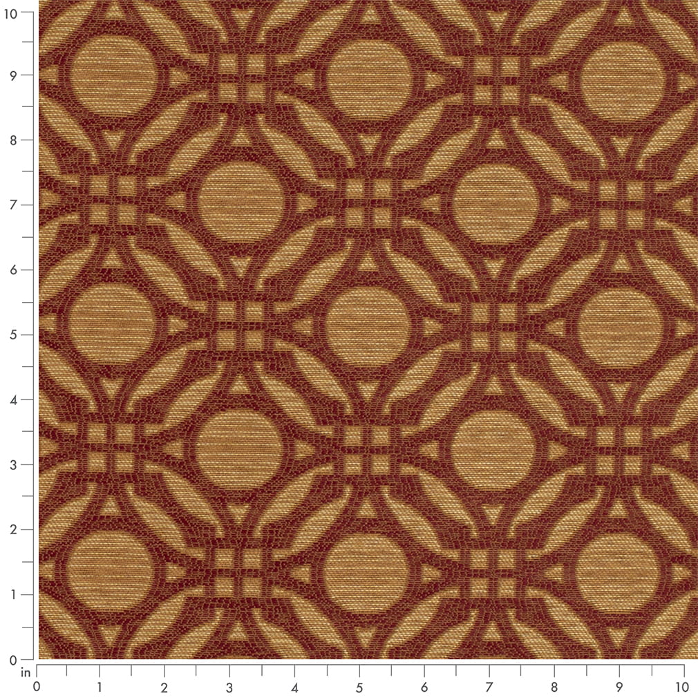 D4630 Abstract & Geometric Brick Orange & Rust Charlotte Fabrics