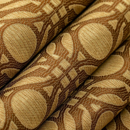 D4631 Abstract & Geometric Bronze Gold & Yellow Charlotte Fabrics